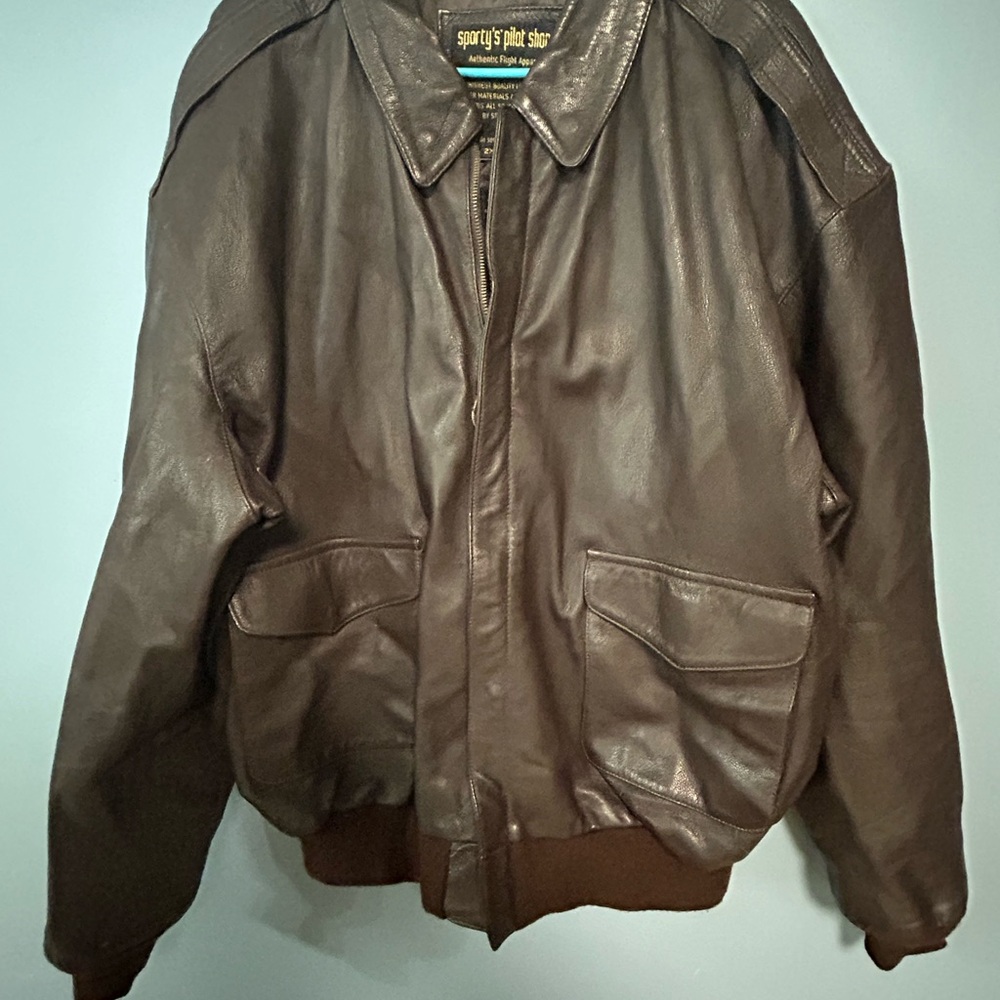 Scully Men's Dark Brown Leather Bomber Jacket